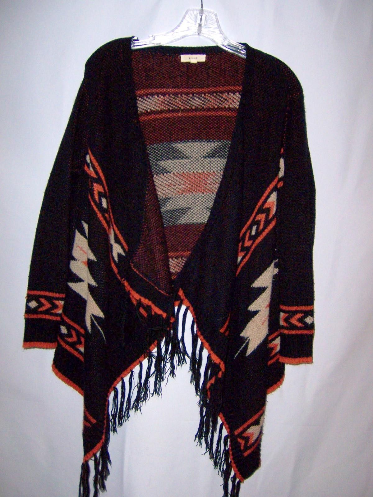 Other Issue Women's Cropped Aztec Tribal Print Cardigan Fringe S/M Size S / US 4 / IT 40 - 1 Thumbnail