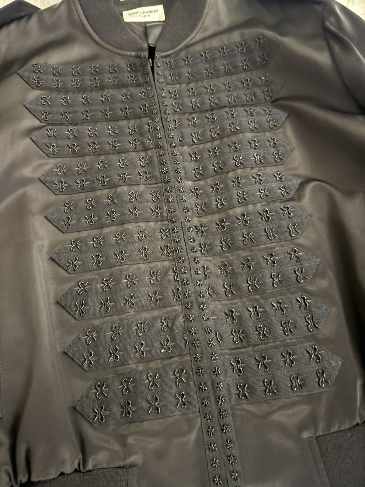 Saint Laurent Paris SAINT LAURENT PARIS FLEUR-DE-LYS OFFICER BOMBER Size US L / EU 52-54 / 3 - 2 Thumbnail