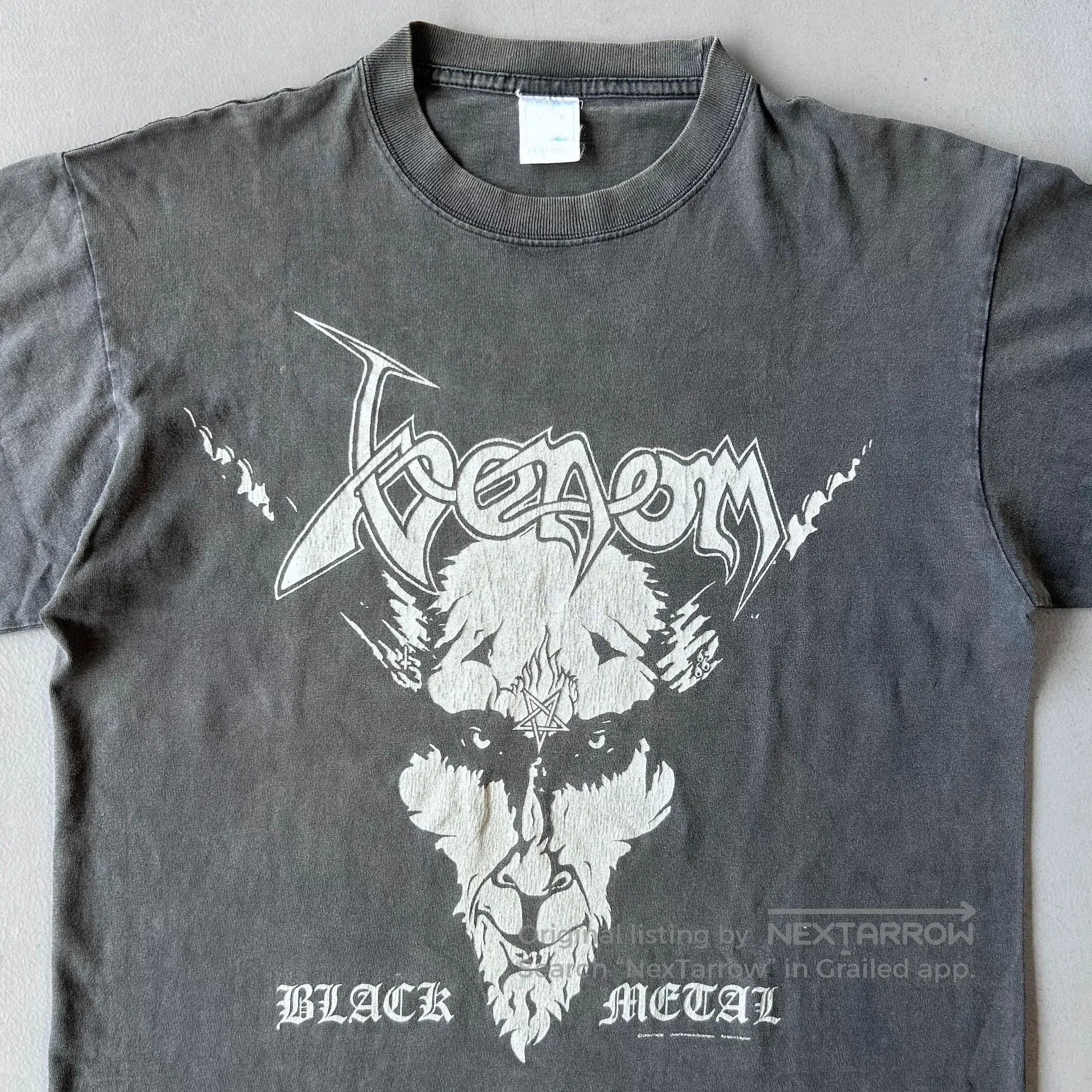 Vintage Vintage 90s Venom Darkthrone Metal Tee. Size US M / EU 48-50 / 2 - 2 Thumbnail