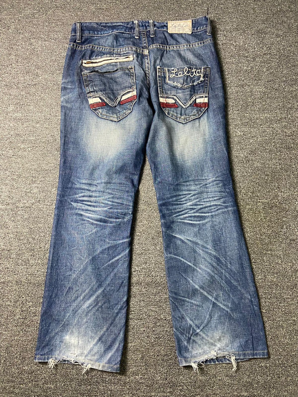 Hysteric Glamour × Japanese Brand × Vintage Vintage LOLITA JEANS Distressed Flared Jeans (132) Size US 36 / EU 52 - 2 Thumbnail