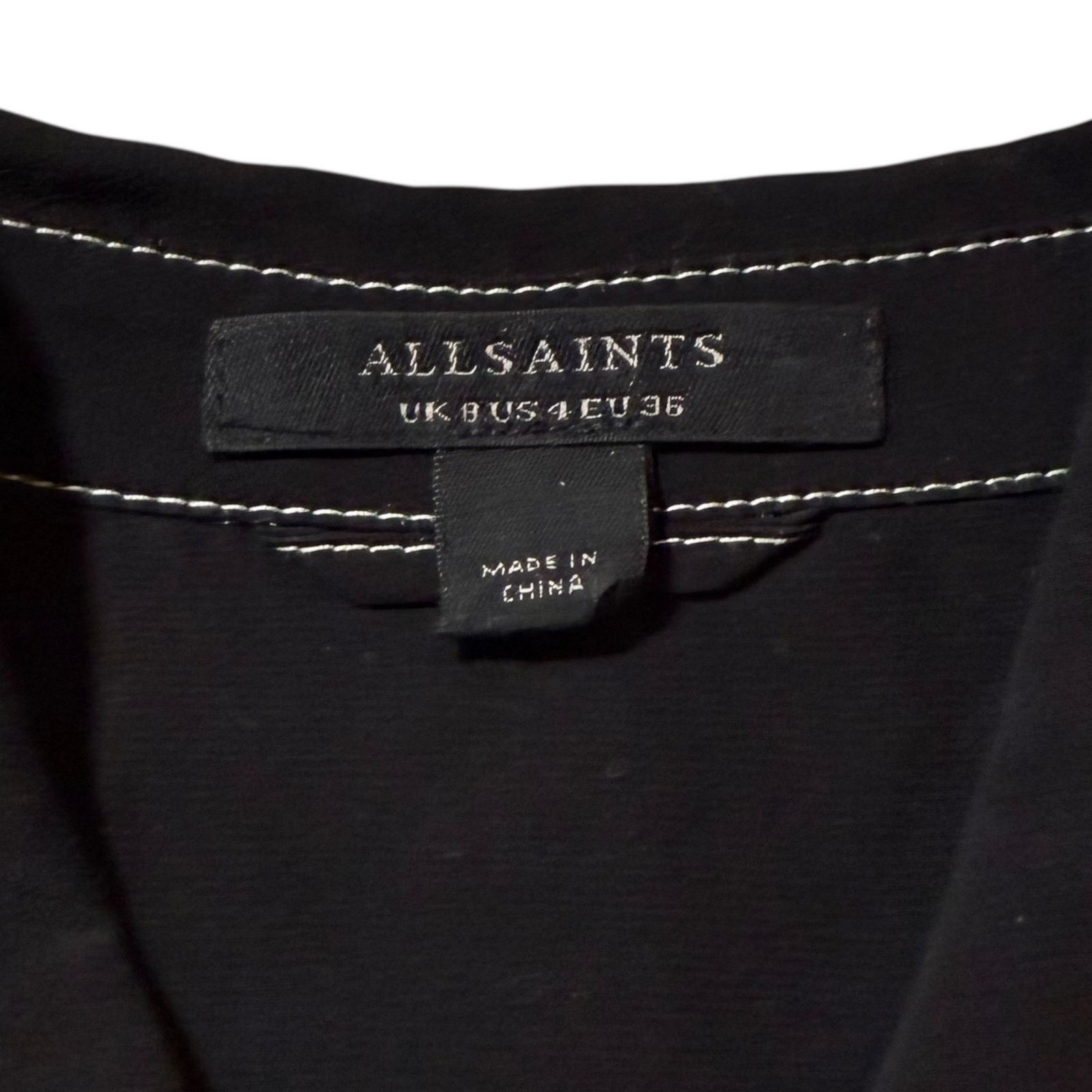 Allsaints AllSaints Vita Shirt Dress Long Sleeve Goth Black US Size 4 Size S / US 4 / IT 40 - 4 Thumbnail