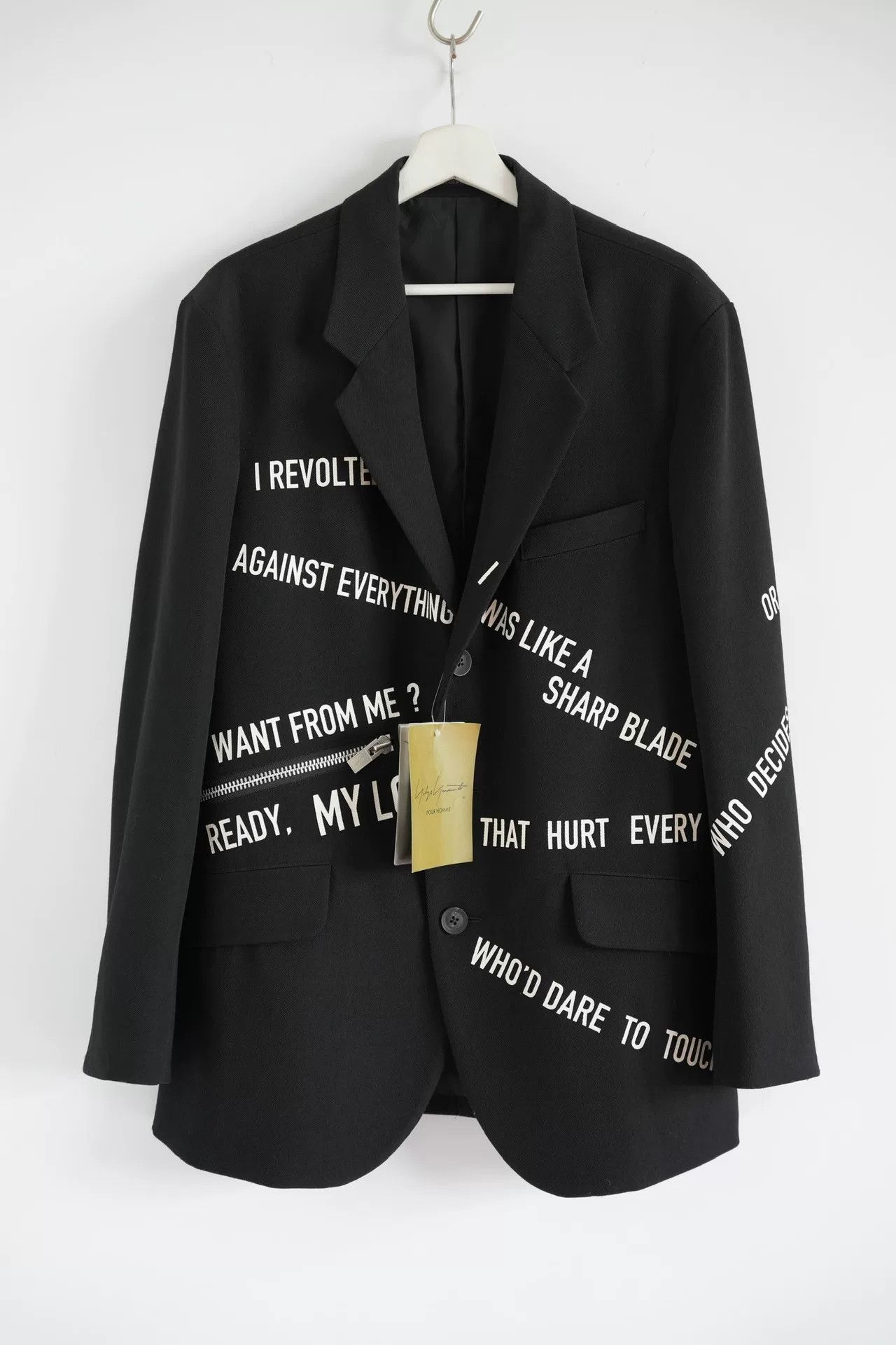 Yohji Yamamoto Yohji Yamamoto 21AW Zip-Up Blazer Size US L / EU 52-54 / 3 - 1 Thumbnail