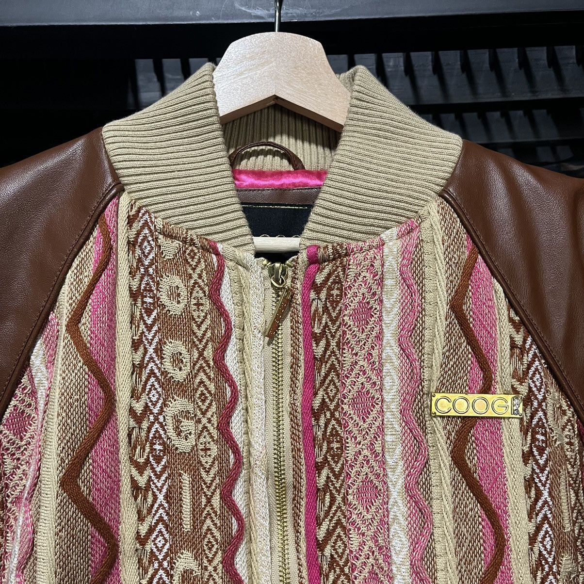 Coogi VINTAGE Y2K COOGI 3D KNIT SWEATER BOMBER JACKET LARGE NWT Size L / US 10 / IT 46 - 5 Thumbnail