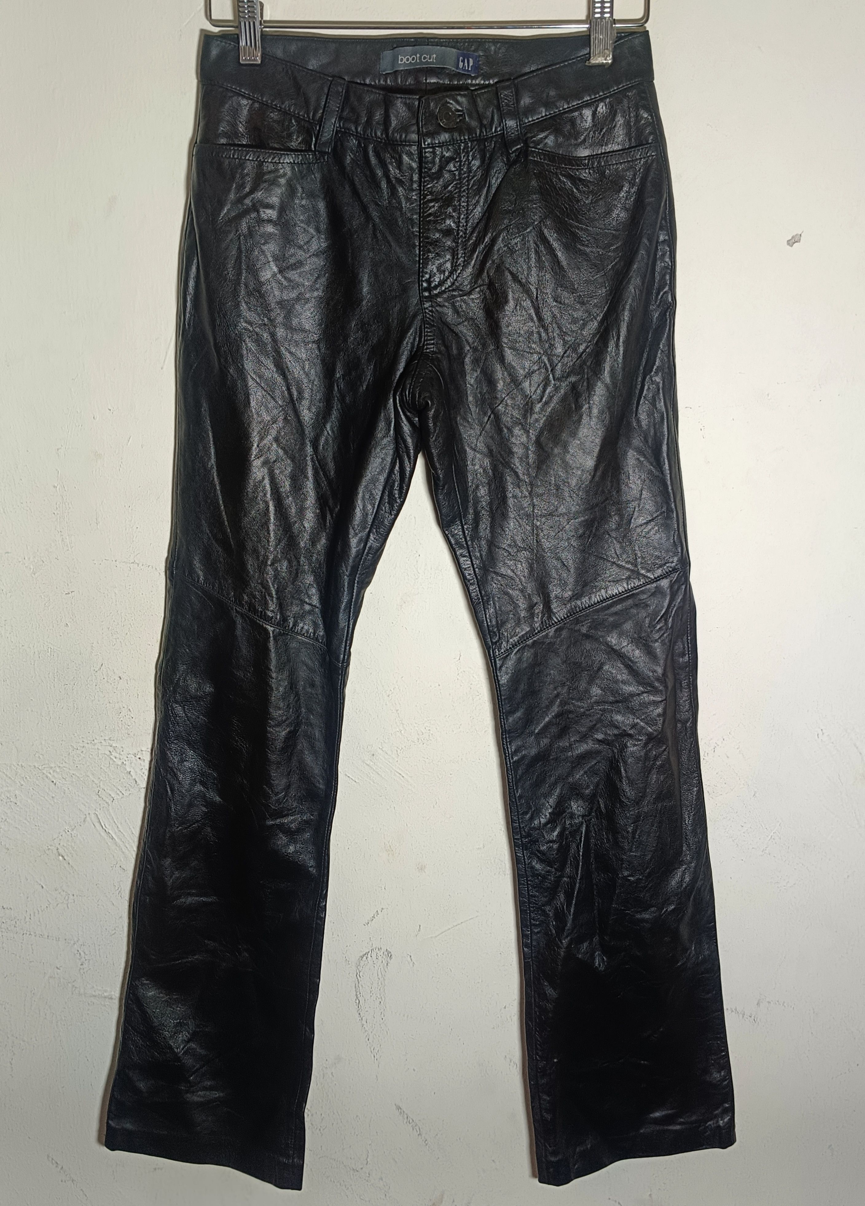 14th Addiction × Chrome Hearts × Le Grande Bleu (L.G.B.) Final Offer Real Leather Pant Vintage Rock Punk Hype Y2k Size US 27 - 3 Thumbnail