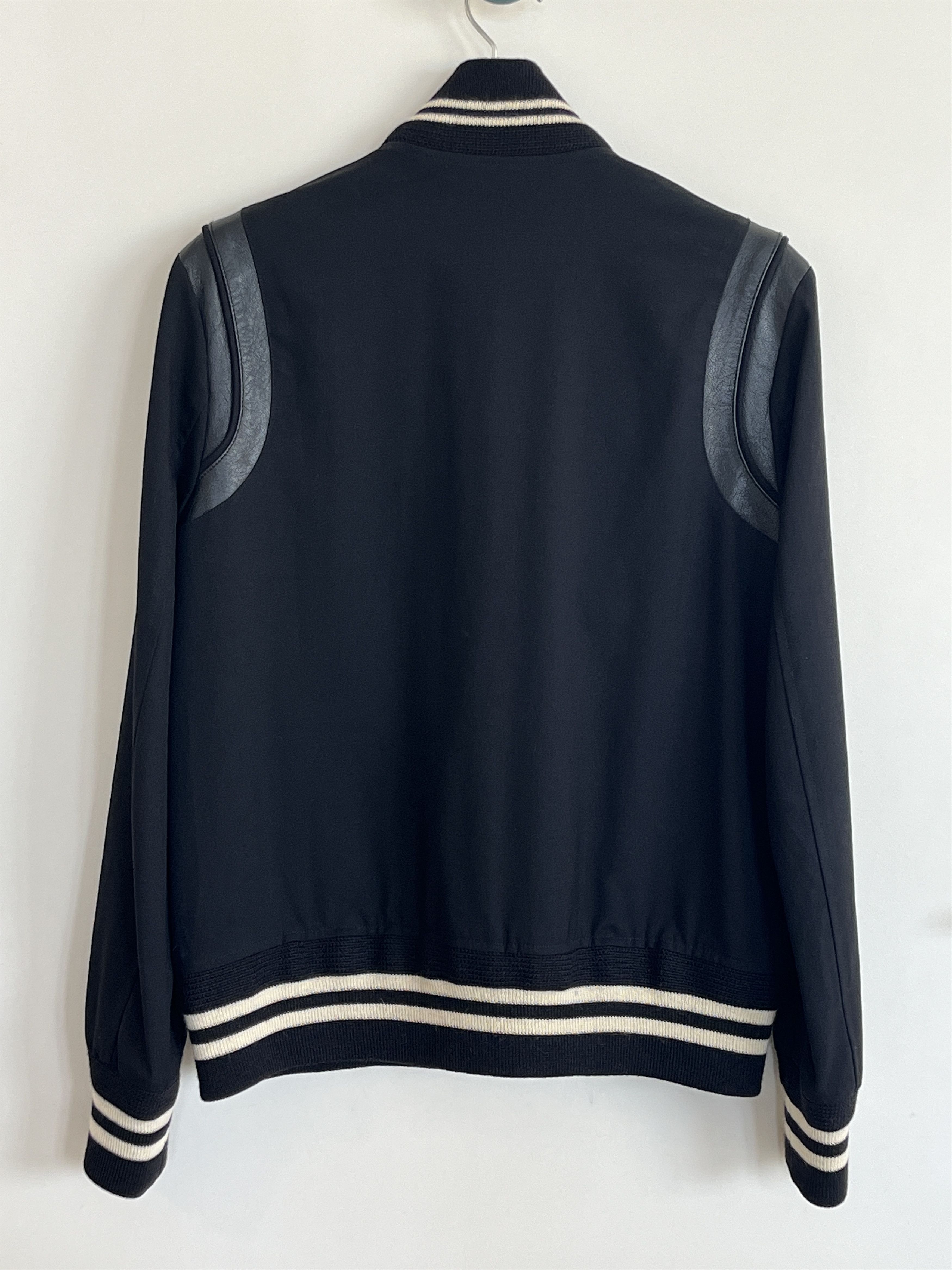 Hedi Slimane × Saint Laurent Paris Saint Laurent Black Teddy Size US M / EU 48-50 / 2 - 2 Thumbnail
