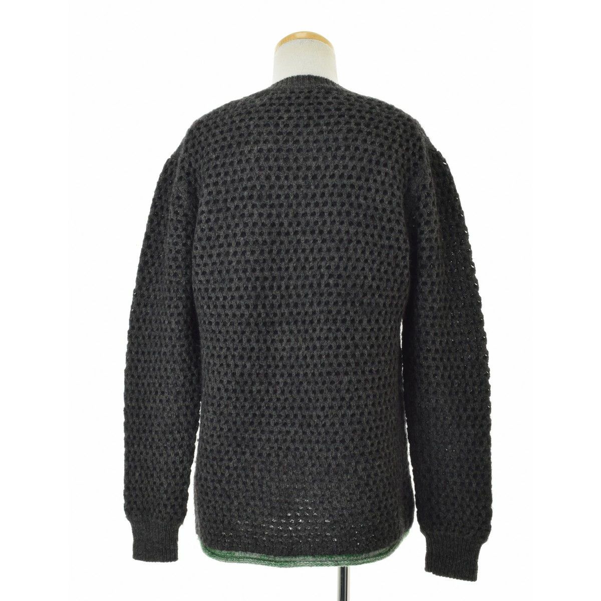 Comme des Garcons Homme Plus Sweater Low Gauge Waffle Crew Long Sleeve Knit Size US L / EU 52-54 / 3 - 4 Thumbnail