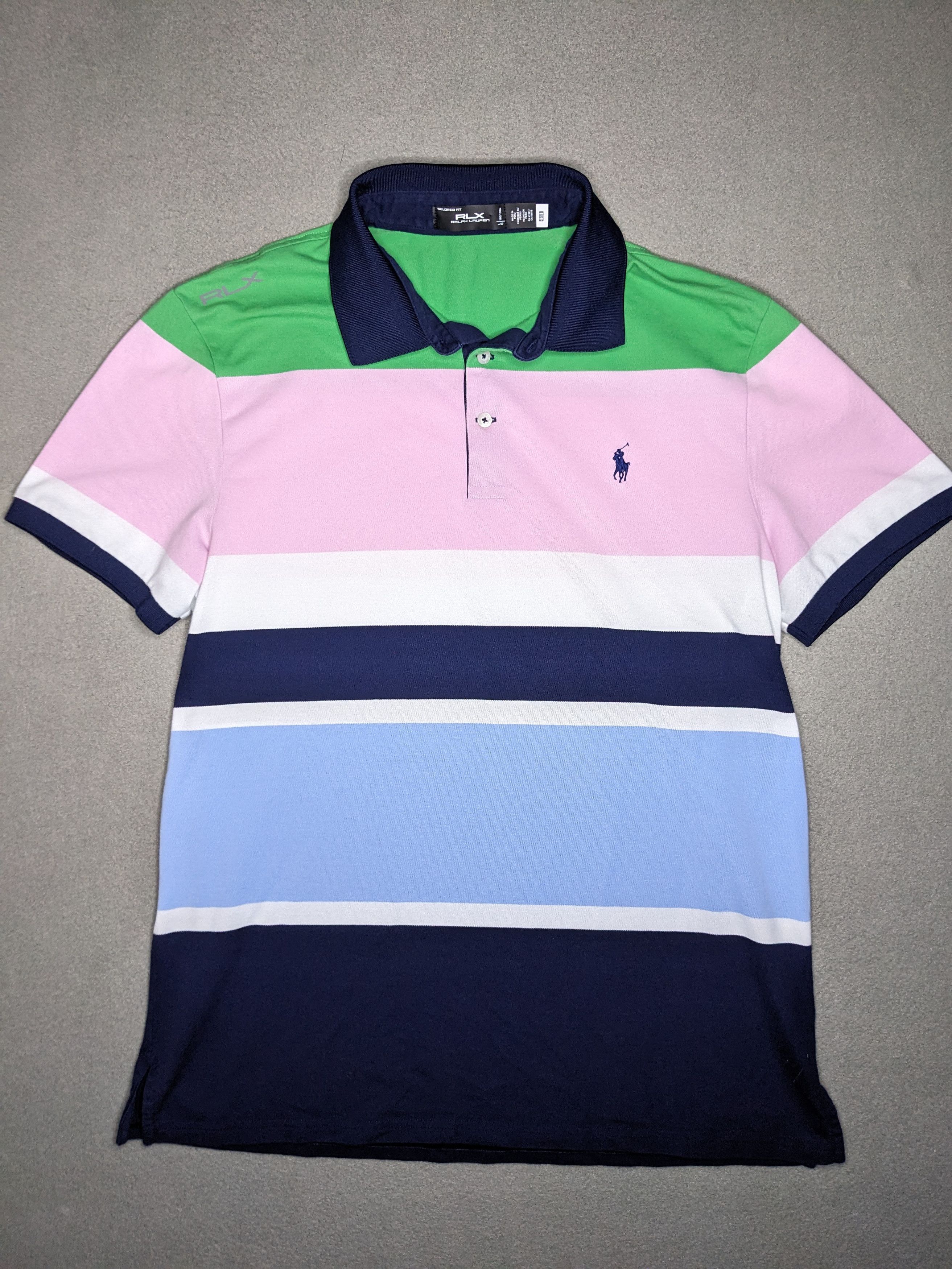 RLX Ralph Lauren RLX Ralph Lauren Performance Golf Polo Shirt Striped Large Size US L / EU 52-54 / 3 - 2 Thumbnail