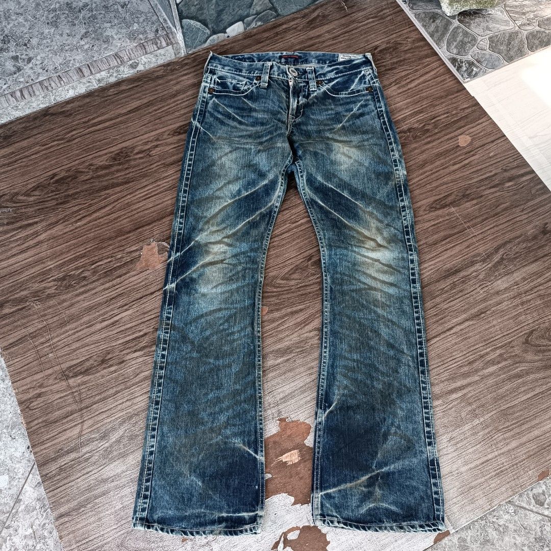 Tornado Mart ⭐Flare⭐Japanese blue way boot cut Size US 31 - 1 Thumbnail