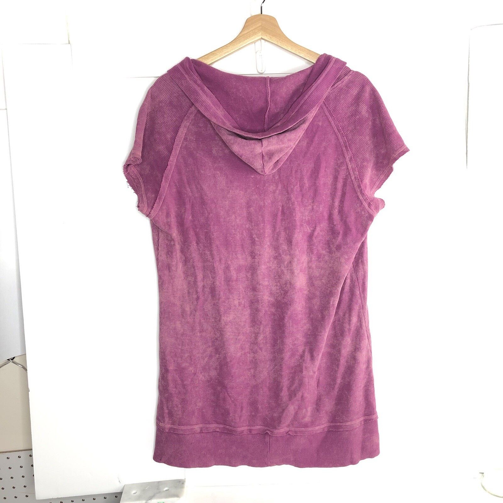 Other THREADS Y2K Short Sleeves Hoodie Shirt Top Hooded Plum Raw Size XL / US 12-14 / IT 48-50 - 4 Thumbnail