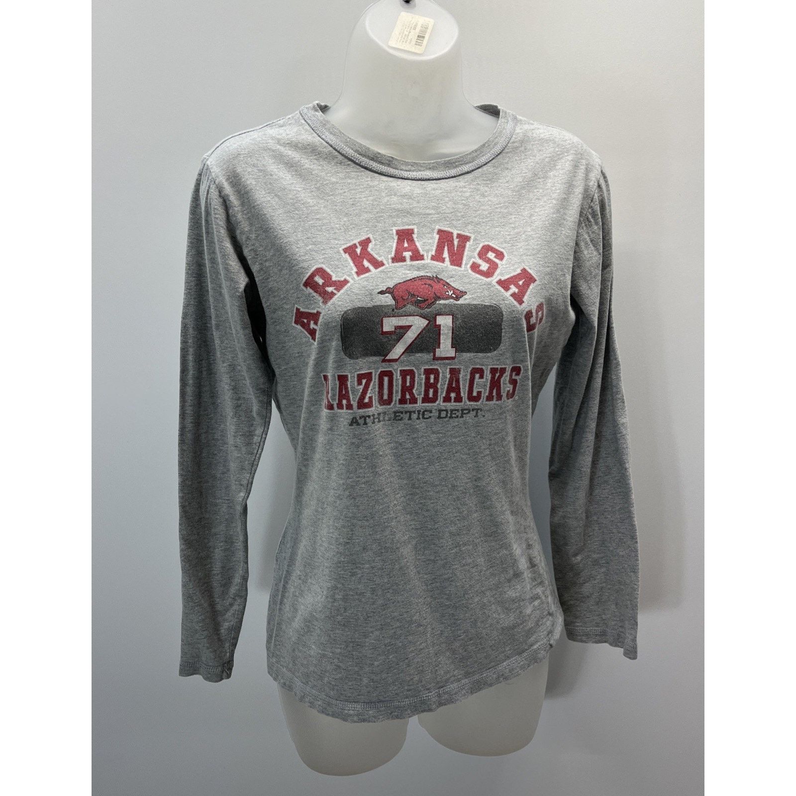 J. America J. America Women’s Gray Longsleeve Arkansas Shirt Size M Size US M / EU 48-50 / 2 - 1 Thumbnail
