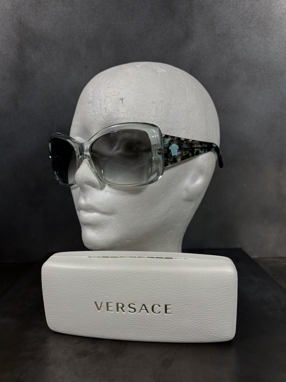 Versace Versace Sunglasses Mod 4235 Medusa Biggie Oversized Blue Size ONE SIZE - 4 Thumbnail