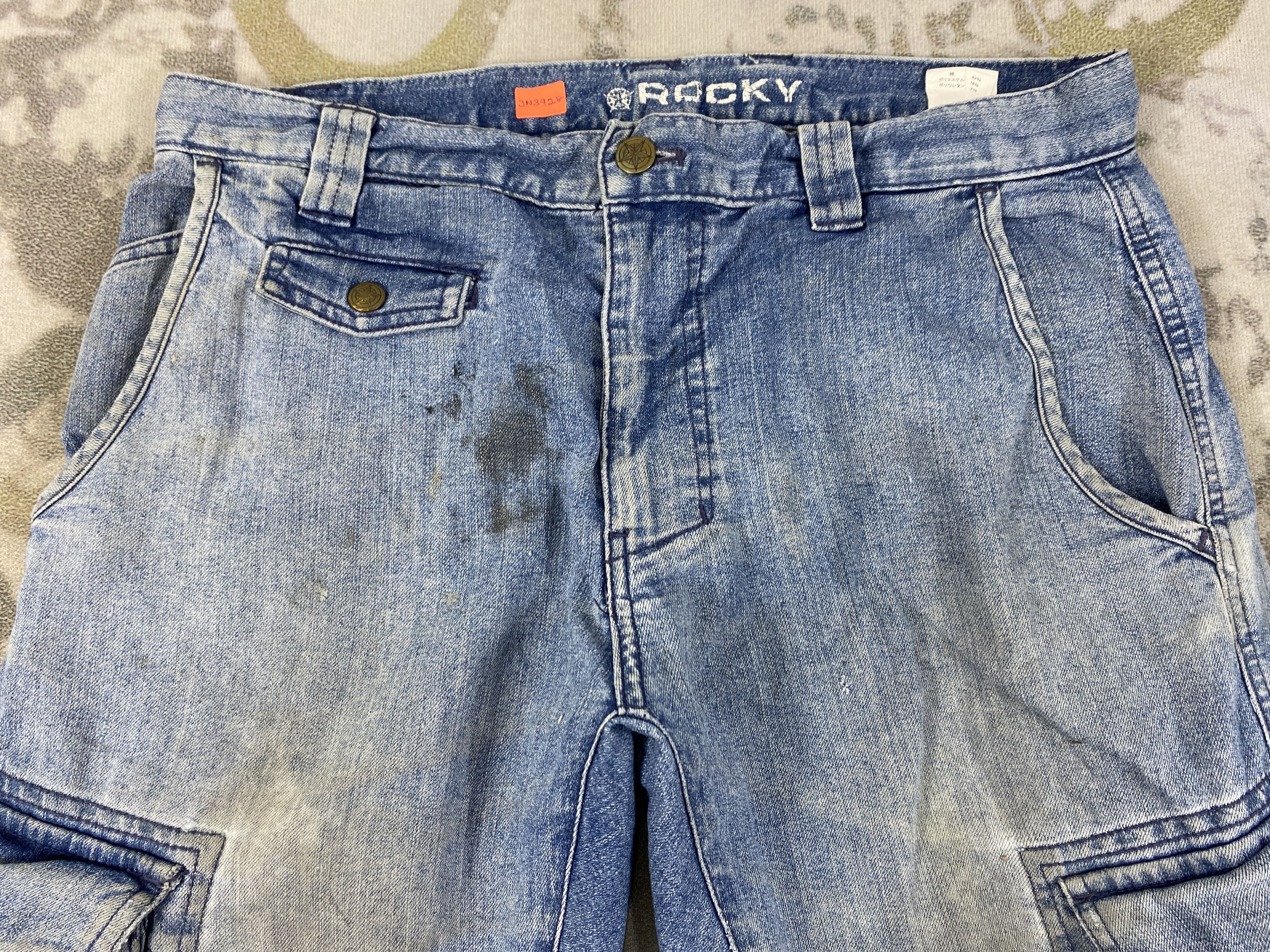 Japanese Brand Japanese Brand Multipocket Cargo Jeans 33x32.5 Denim- JN3928 Size US 33 - 3 Thumbnail