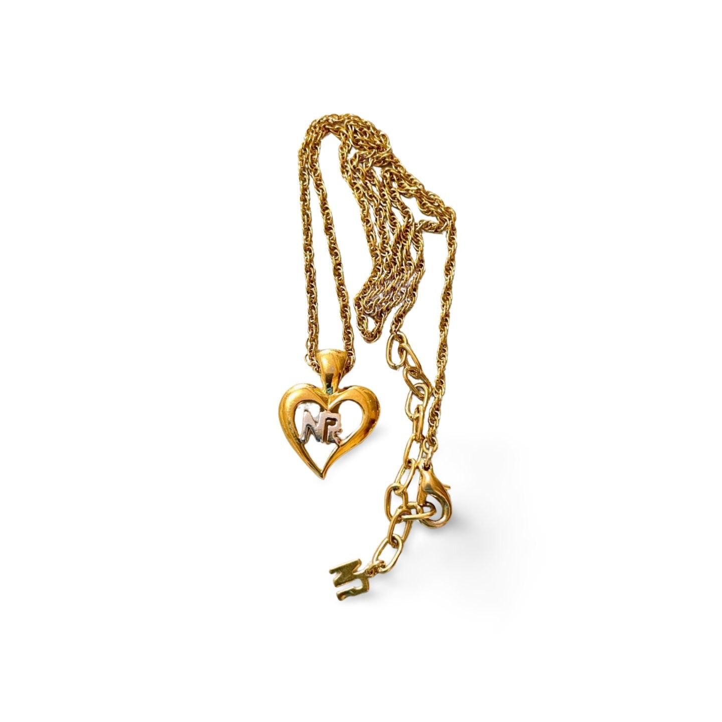 Nina Ricci MINT. Vintage NINA RICCI chain necklace with open heart top Size ONE SIZE - 5 Thumbnail