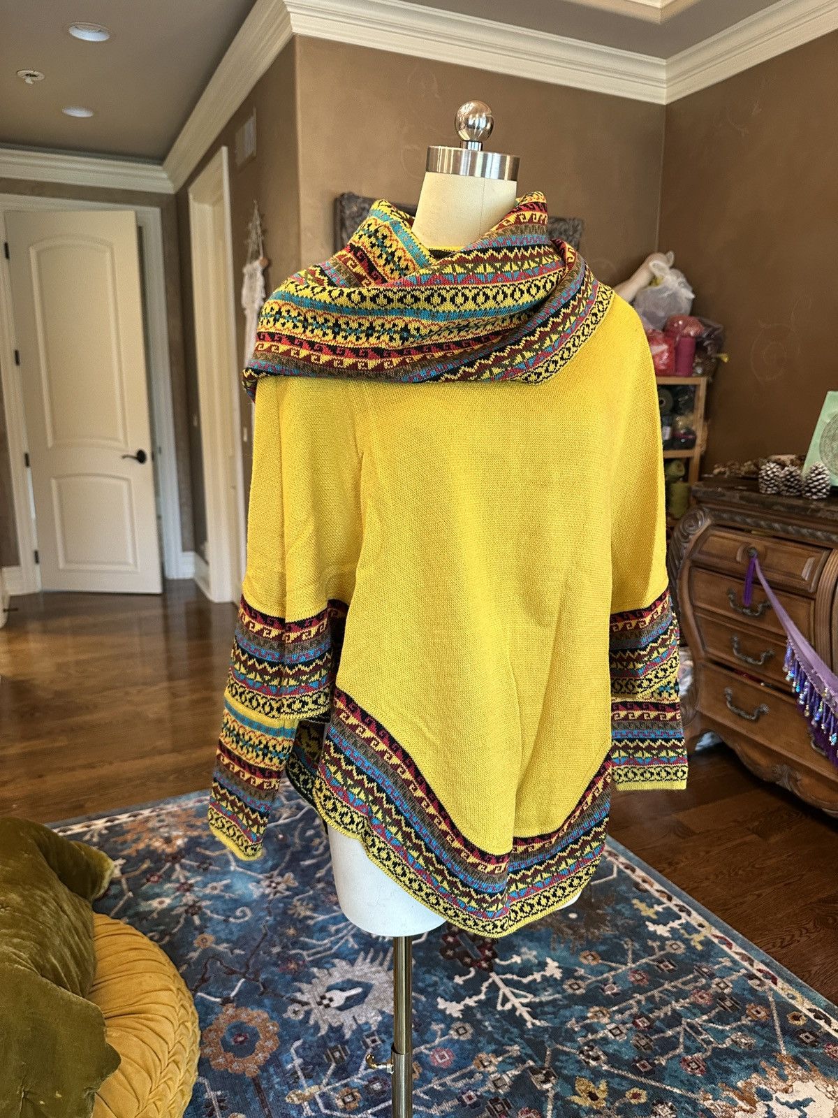 Other Yellow Poncho Size S / US 4 / IT 40 - 6 Thumbnail
