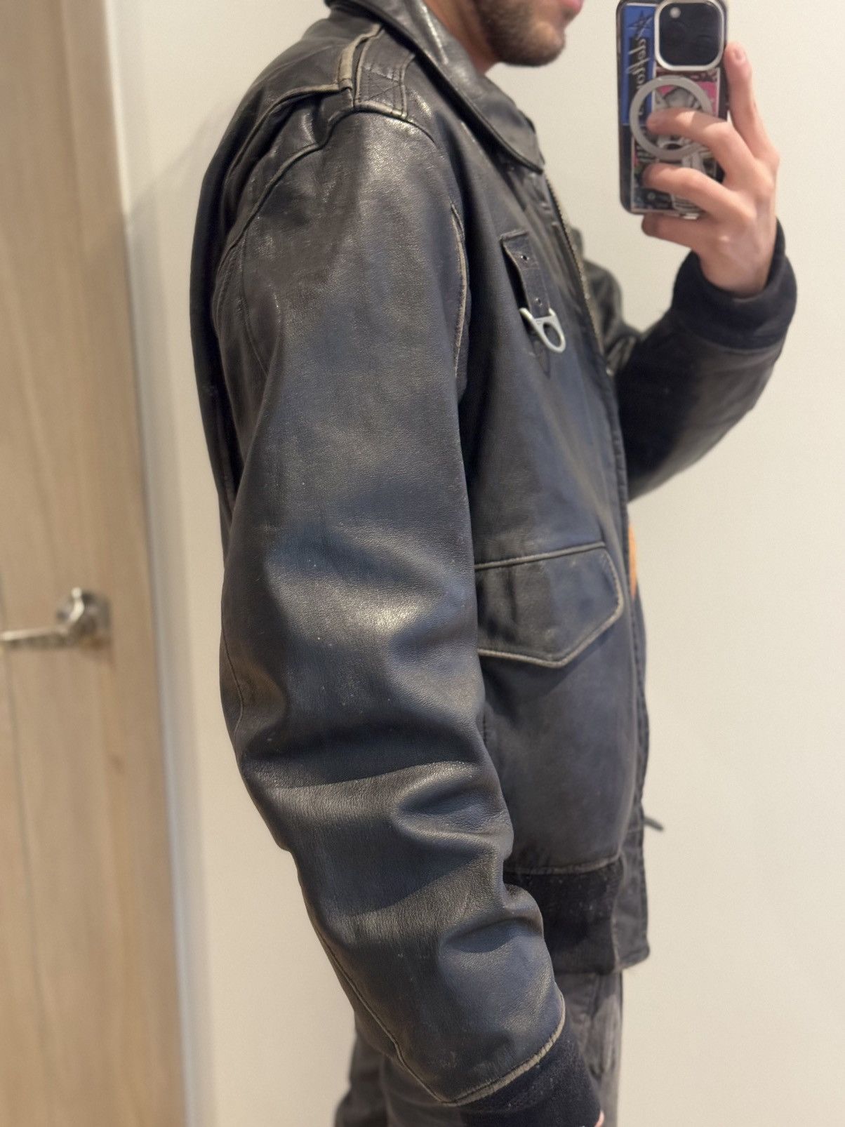 Oakley × Vintage OAKLEY LEATHER OG JACKET Size US L / EU 52-54 / 3 - 4 Thumbnail