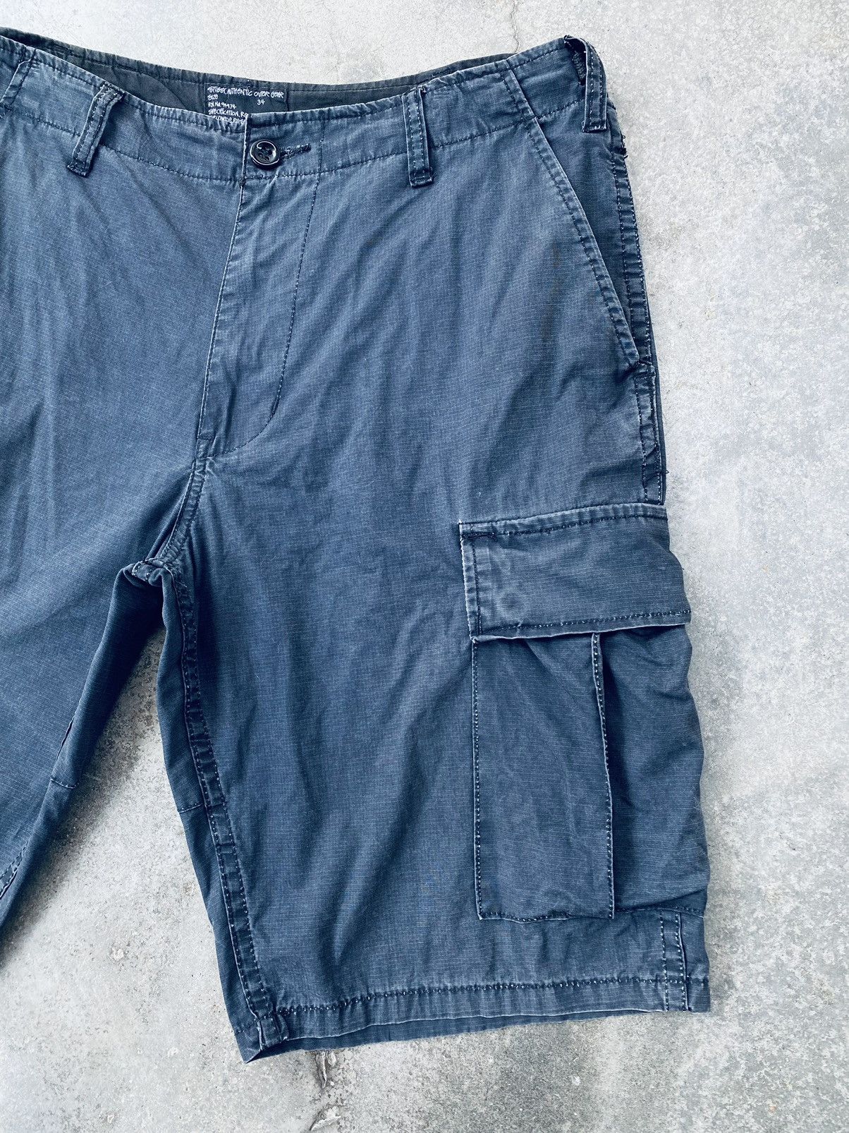 Stussy Vintage Stussy Distressed Cargo Short Pants Size US 35 - 10 Thumbnail