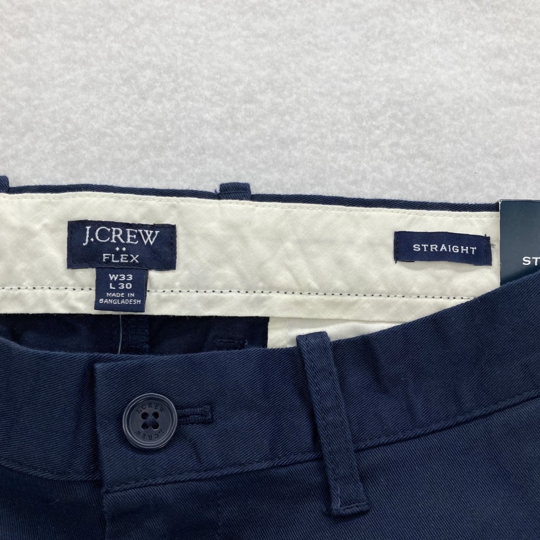 J.Crew J.Crew Flex Pants Mens 34x32 Straight Chino Blue Stretch Preppy Casual Work Business Size US 34 / EU 50 - 5 Thumbnail