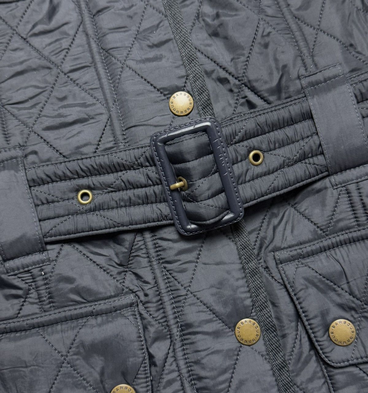 Barbour Barbour International Polarquilt Quilted Jacket Biker Size S / US 4 / IT 40 - 9 Thumbnail