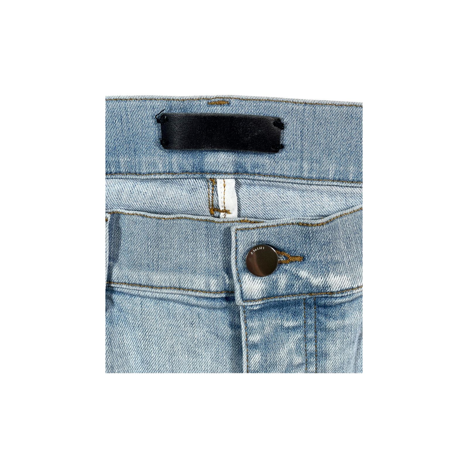 Amiri Amiri MX1 Camo Patch Light Wash Jeans Size US 36 / EU 52 - 6 Thumbnail