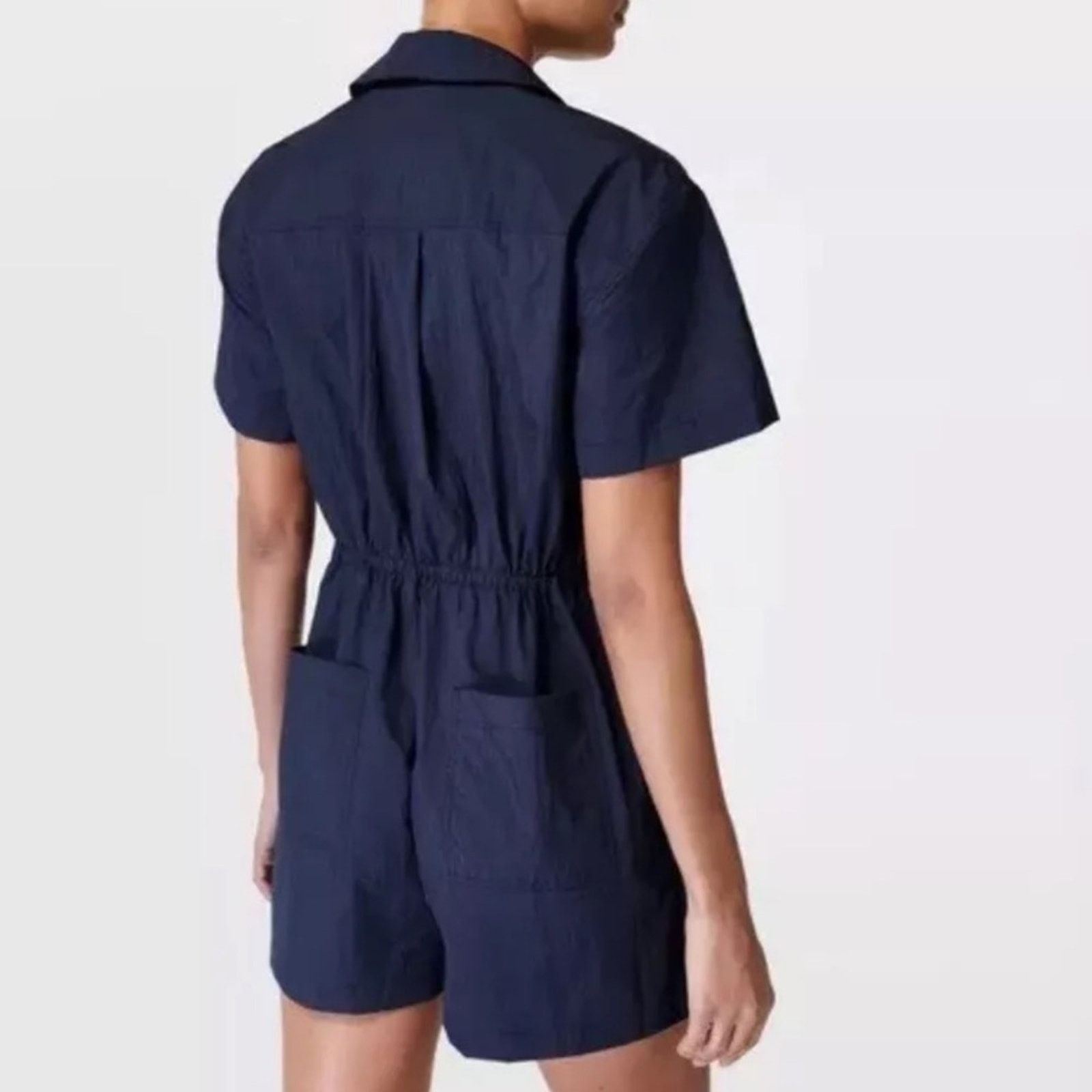 Sweaty Betty Sweaty Betty Anytime Short Sleeve Romper Size 34" / US 12 / IT 48 - 2 Thumbnail