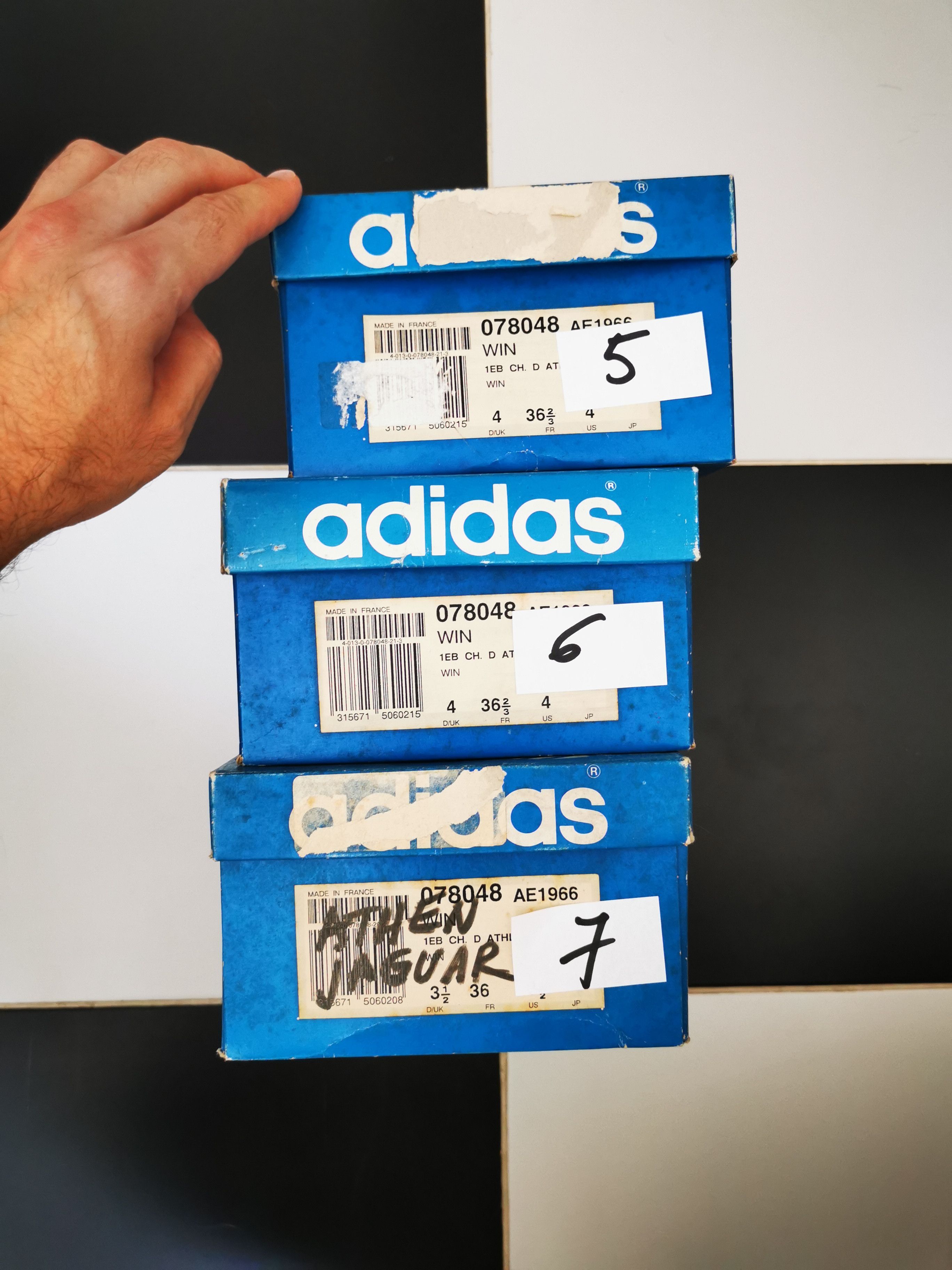 Adidas OG Vintage 80s adidas empty box Germany France Yugoslavia Size ONE SIZE - 13 Thumbnail