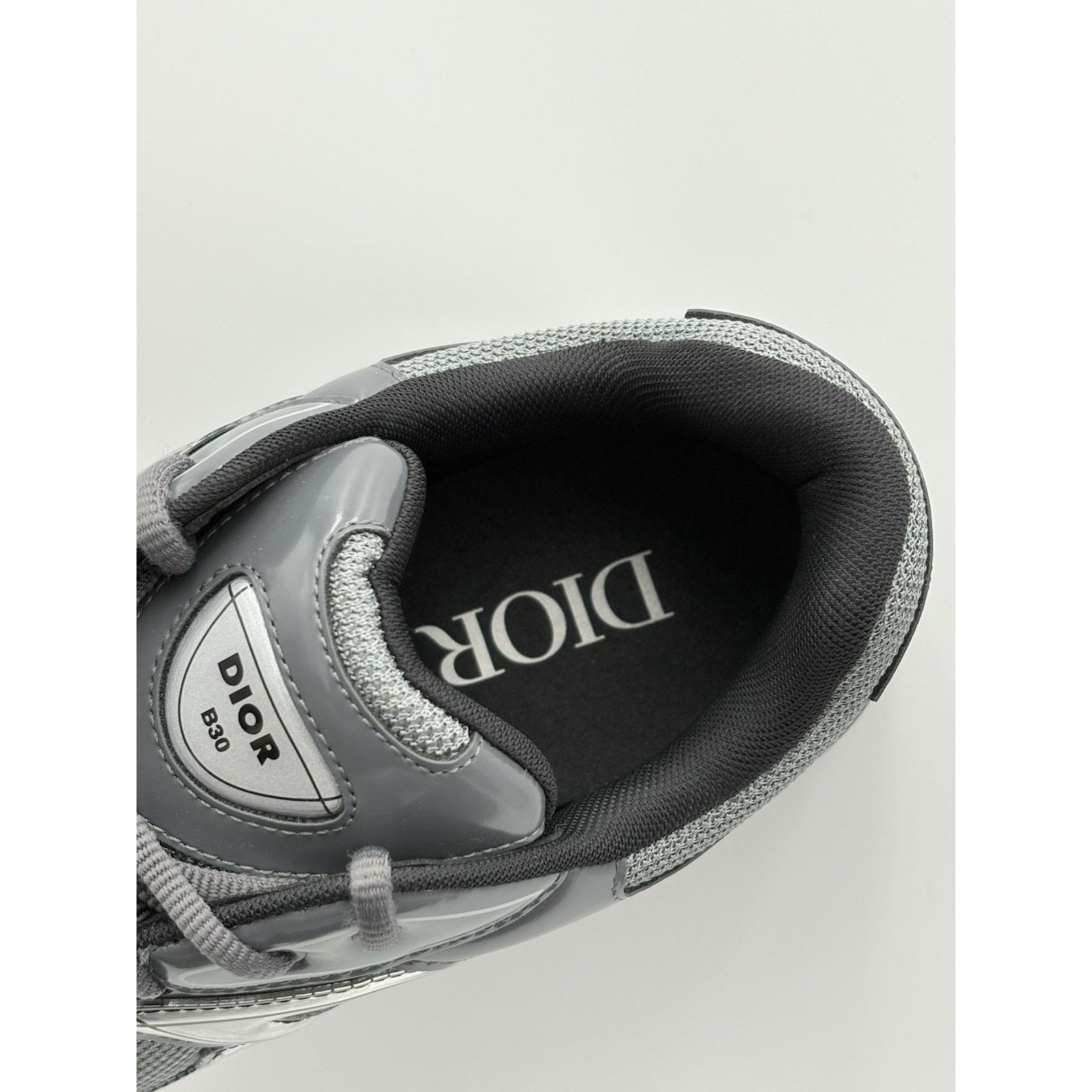 Dior Dior B30 Reflective Sneaker ' Black Gray ' | SUPER CLEAN! Size US 12 / EU 45 - 6 Thumbnail