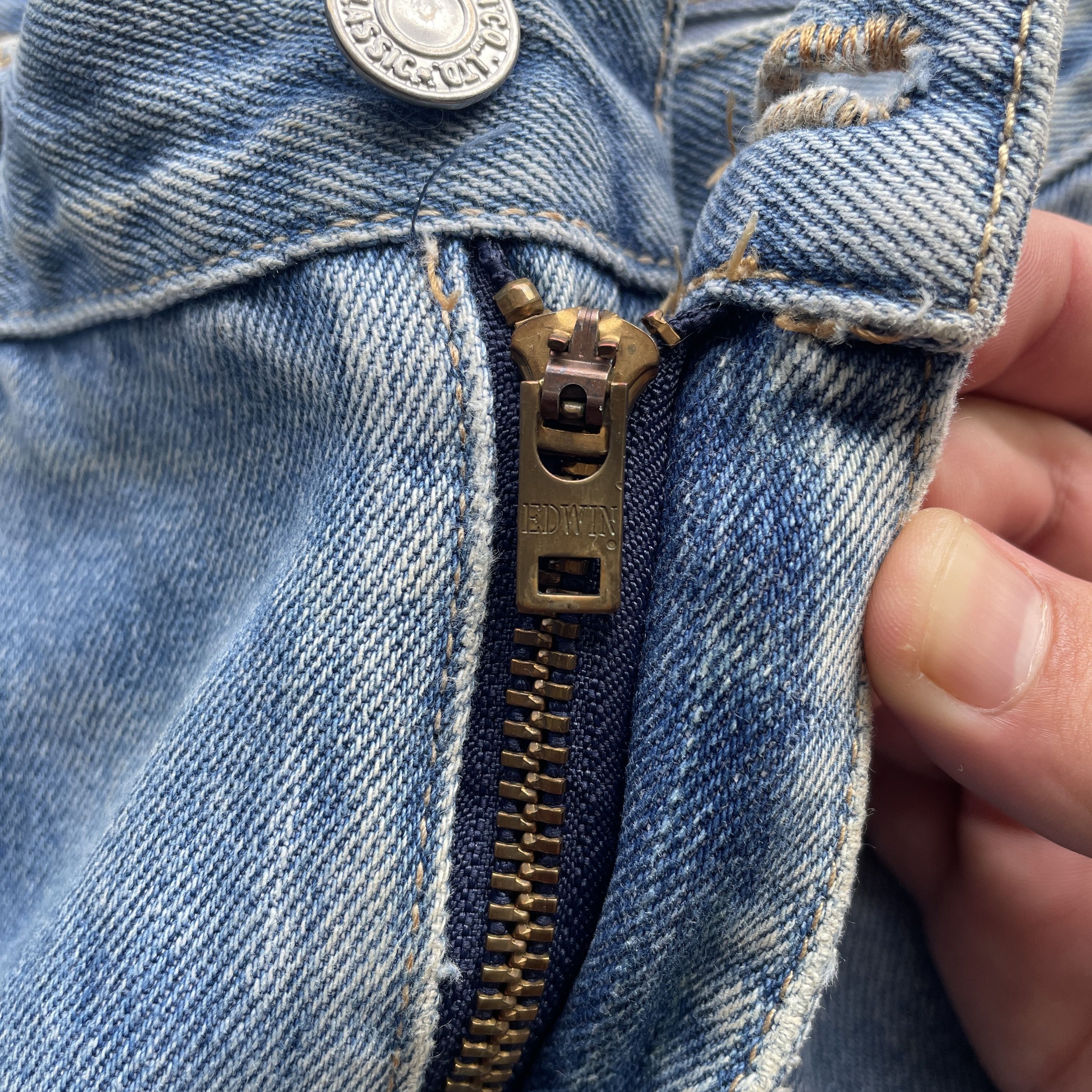 Edwin × Faded Glory × Vintage VINTAGE EDWIN US CLASSIC JEANS WASH FADED DENIM PANTS W29 Size US 29 - 7 Thumbnail