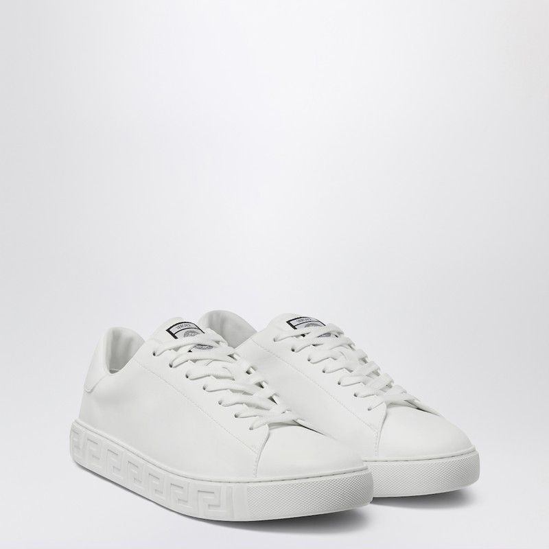 Versace White Greca Nylon Sneakers