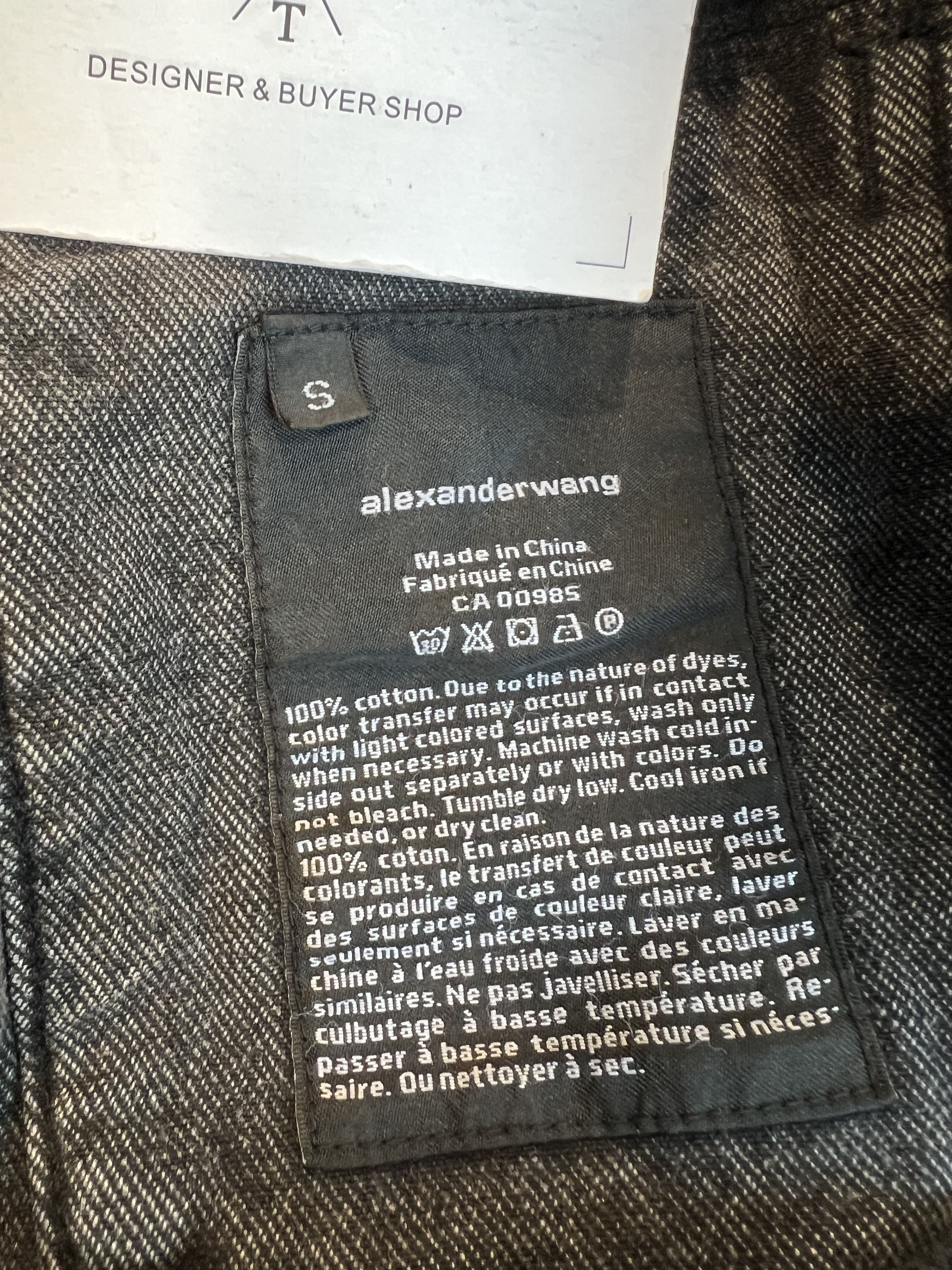 Alexander Wang Alexander King denim jacket （ covered in logos) Size US S / EU 44-46 / 1 - 14 Thumbnail