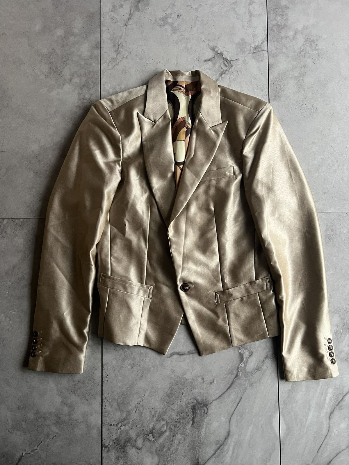 Japanese Brand Mad Hound Gold Blazer Size US S / EU 44-46 / 1 - 1 Thumbnail