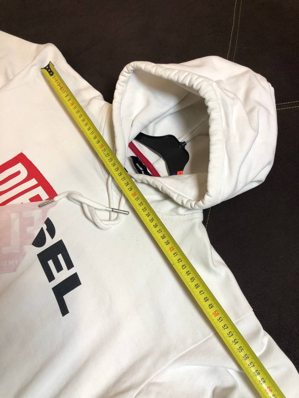 Diesel Vintage Y2K Diesel Hybrid Logo White Boxy Hoodie Size US XXS / EU 40 - 10 Thumbnail