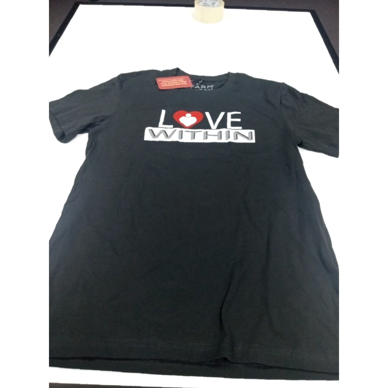 Vintage FARM FRESH T-Shirt Women M Gray USA Organic Cotton Love Within SS TShirt New Tags 36" Chest Size M / US 6-8 / IT 42-44 - 2 Thumbnail