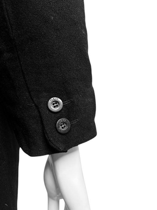 Dolce & Gabbana × Vintage Dolce & Gabbana Women's Black Coat – Made in Italy – Size M Size M / US 6-8 / IT 42-44 - 11 Thumbnail