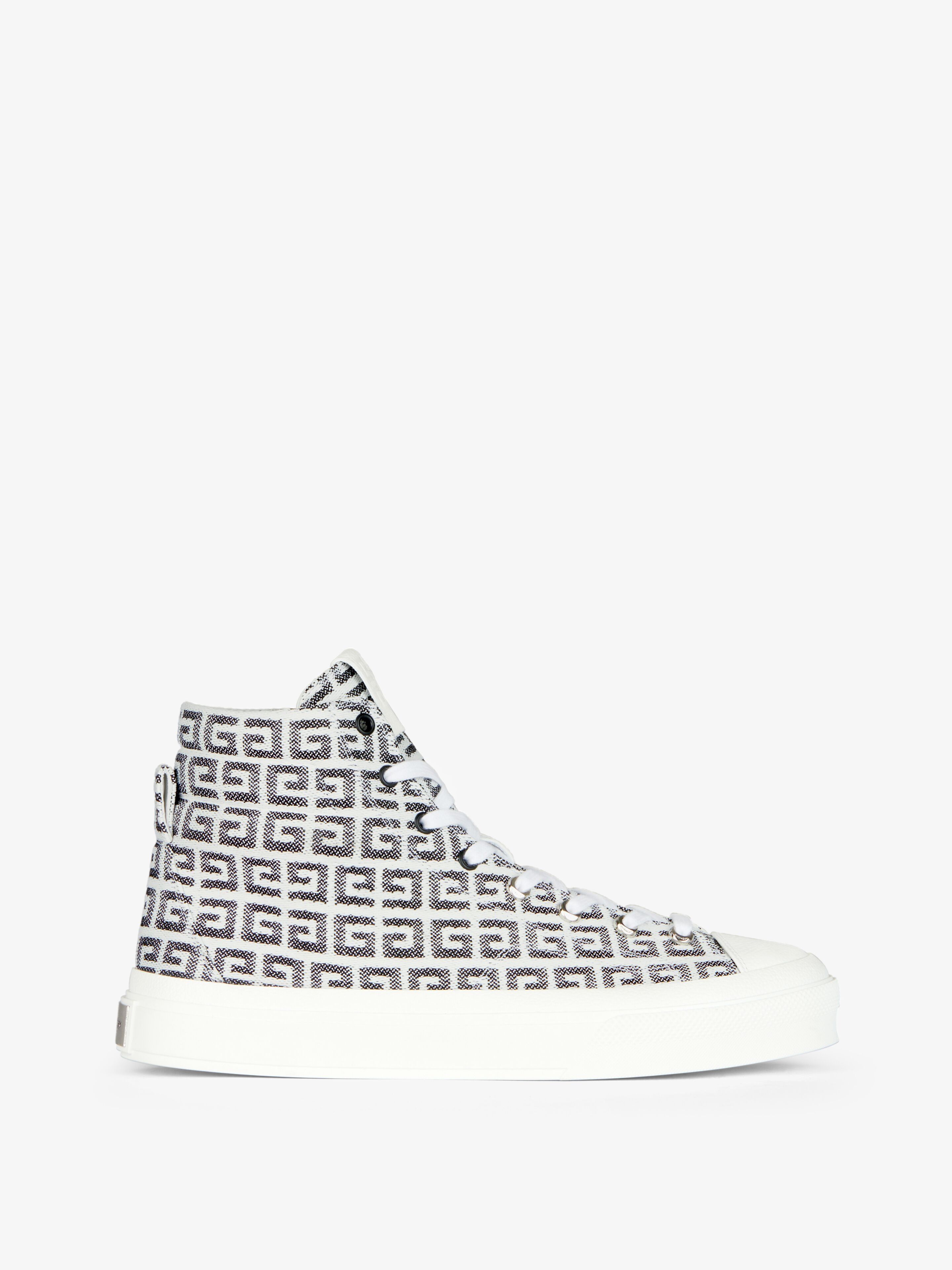 Givenchy CITY High Top Sneakers in 4G Jacquard Size US 13 / EU 46 - 1 Thumbnail