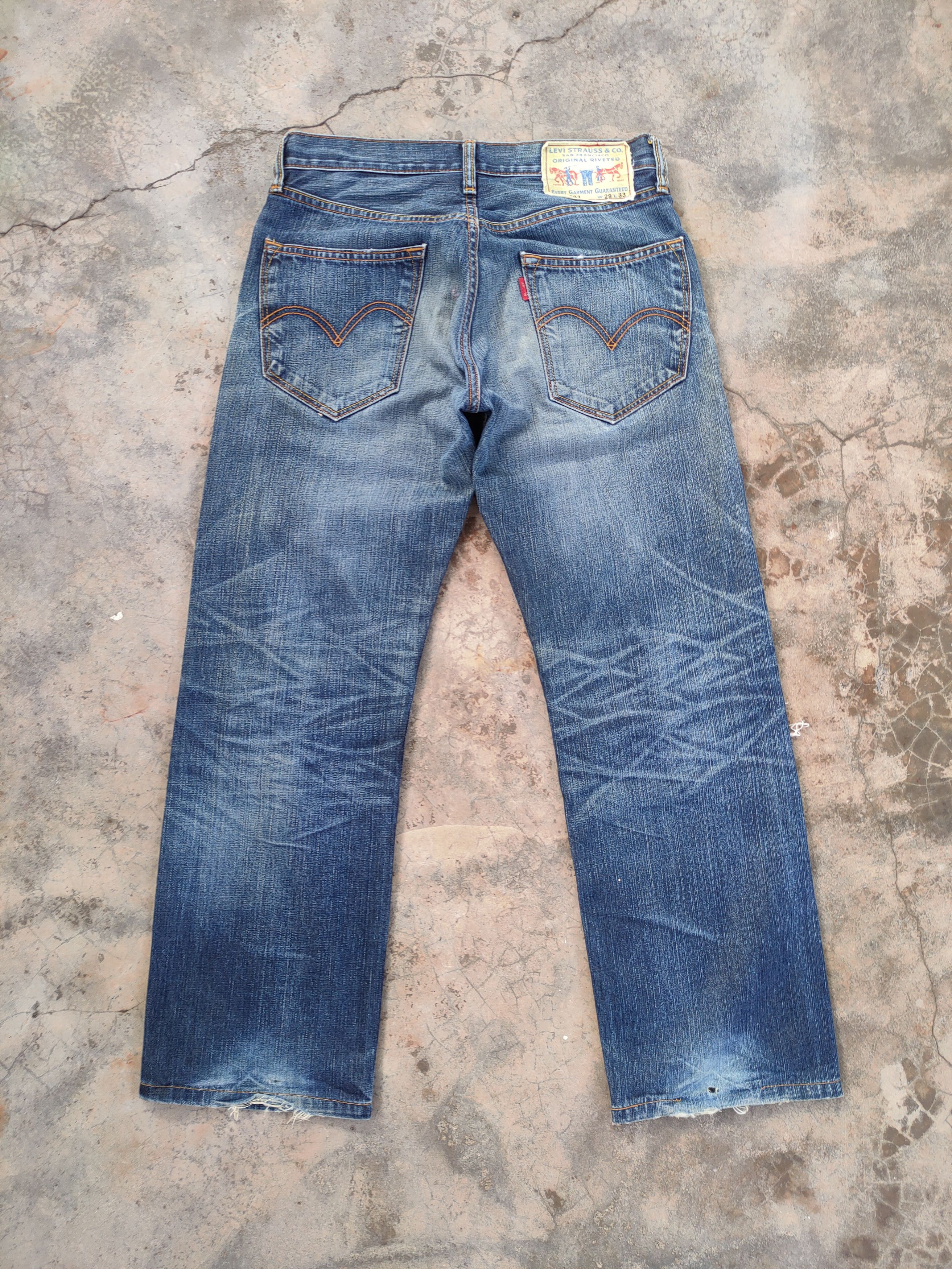 Levi's Vintage Clothing VINTAGE LEVI'S 503 FADED DISTRESSED DENIM JEAN PANTS Size US 30 / EU 46 - 7 Thumbnail