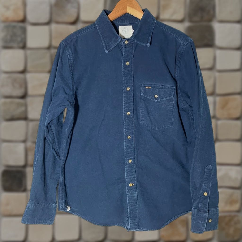 Vintage VINTAGE Criquet Men's Long Sleeve Button-Up Shirt Navy Made in USA Sz M Size US M / EU 48-50 / 2 - 1 Thumbnail