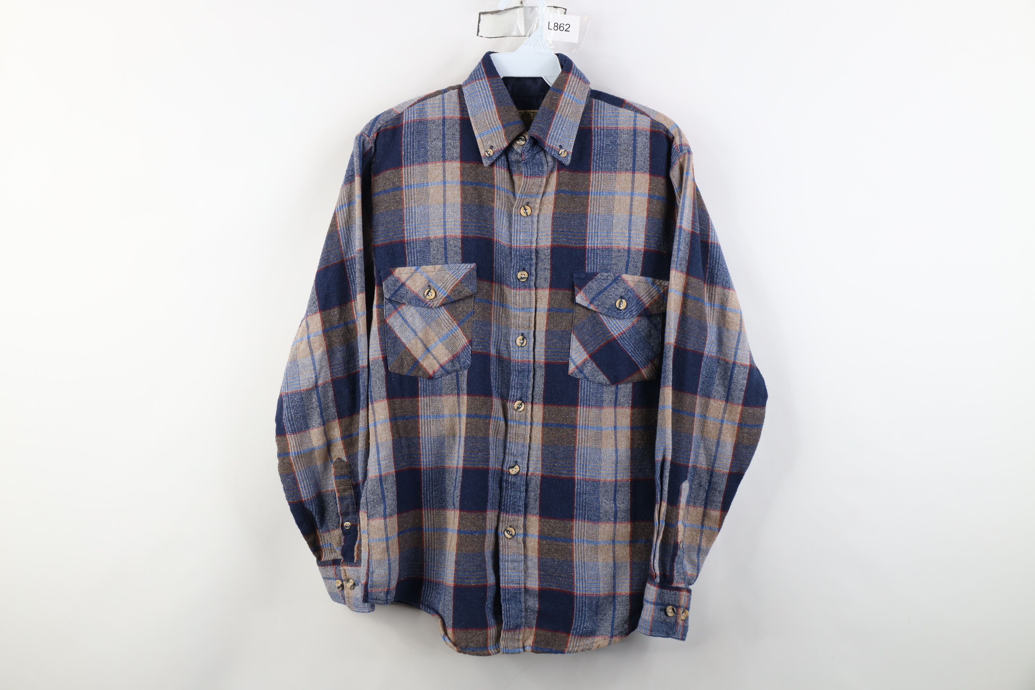 Vintage Vintage 70s 80s Streetwear Burlap Knit Button Down Shirt Size US S / EU 44-46 / 1 - 1 Thumbnail