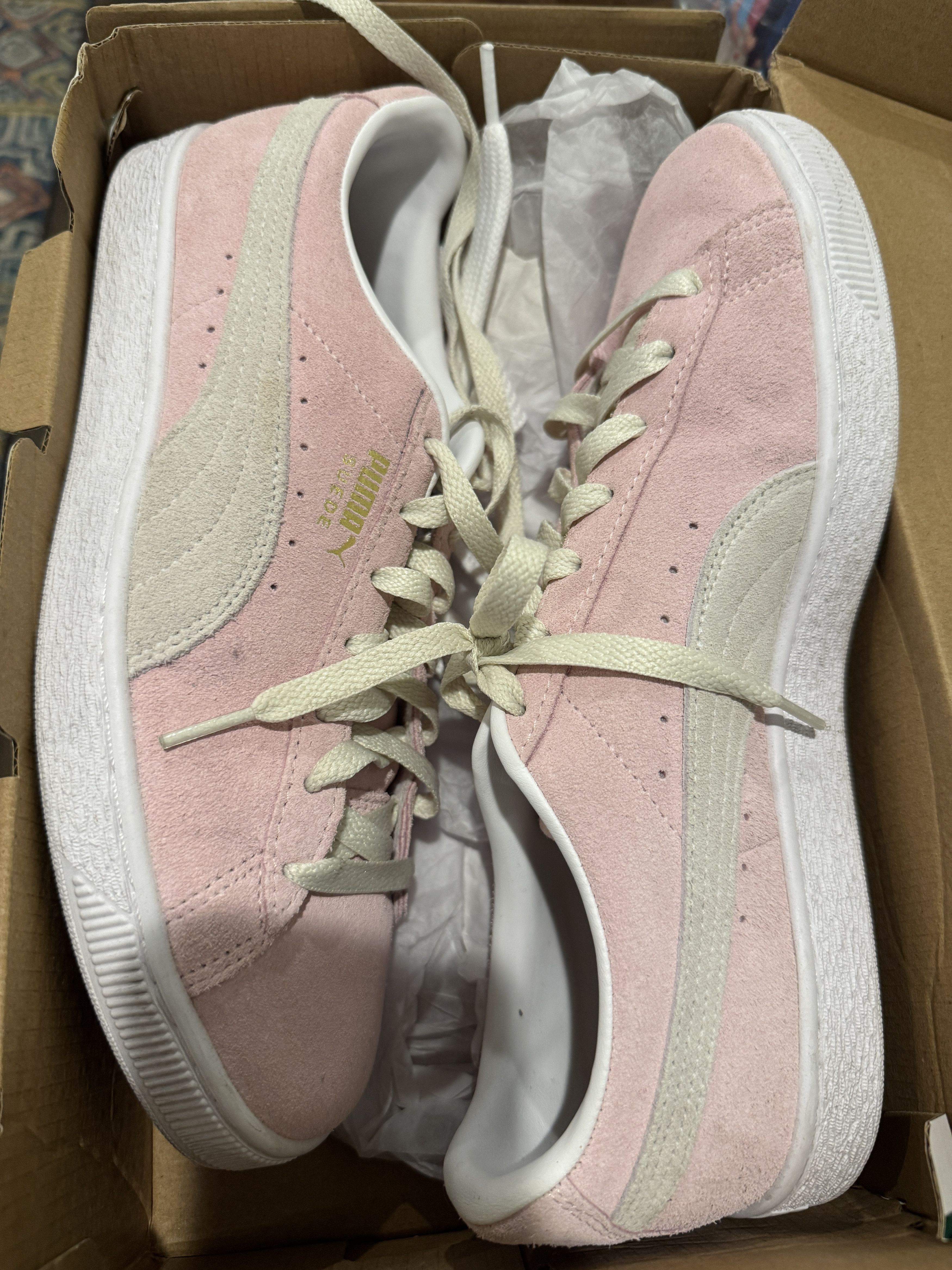 Puma puma pink classic suede sneakers mens 9.5US Size US 9.5 / EU 42-43 - 1 Thumbnail