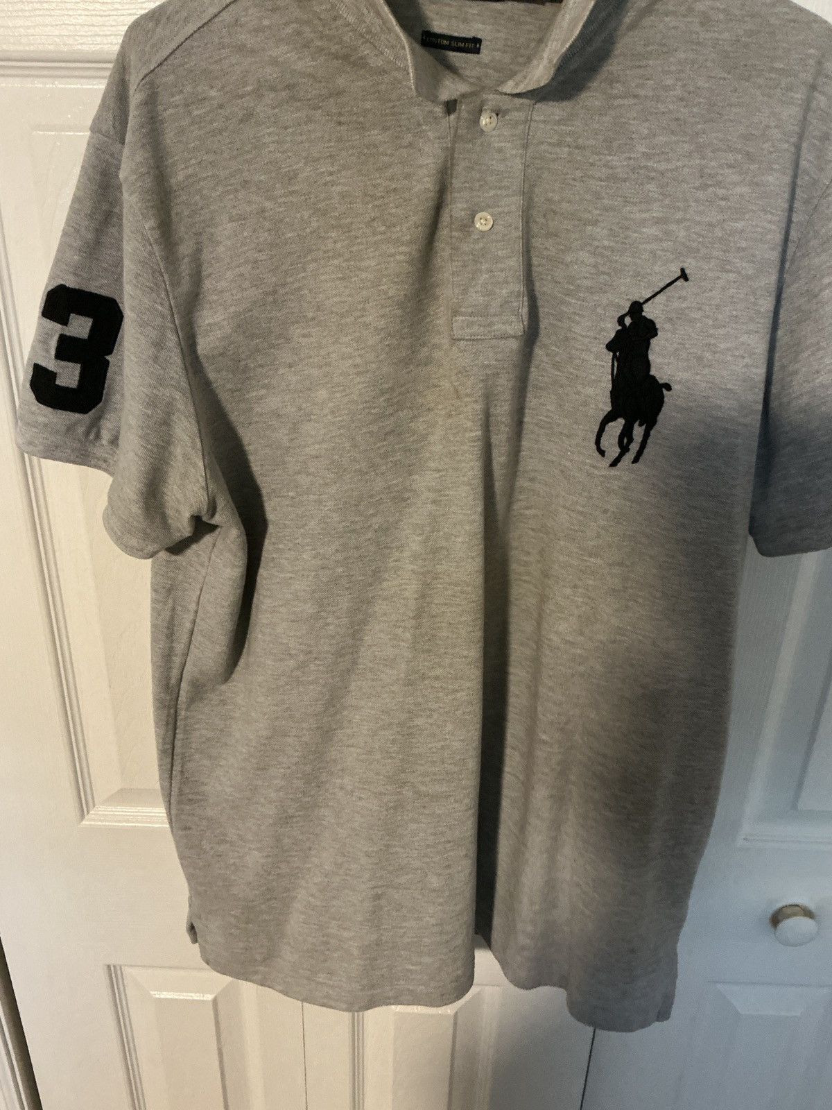 Ralph Lauren Polo Ralph Lauren Custom Slim Fit Grey Polo Shirt Xl Size US XL / EU 56 / 4 - 1 Thumbnail