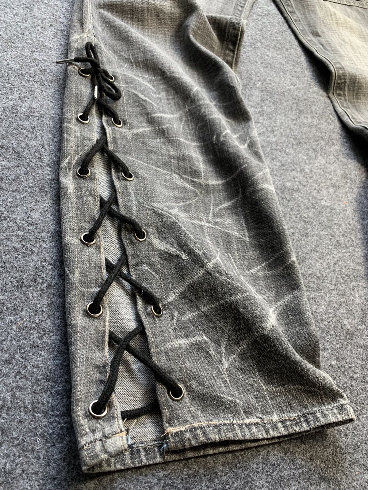 If Six Was Nine × Japanese Brand × Le Grande Bleu (L.G.B.) Lace up solberry pant vkei style japanese brand Size US 32 / EU 48 - 7 Thumbnail