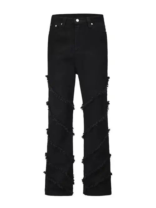 Designer × Japanese Brand × Vintage faded baggy ripped hiphop damaged pants Size US 28 / EU 44 - 4 Thumbnail