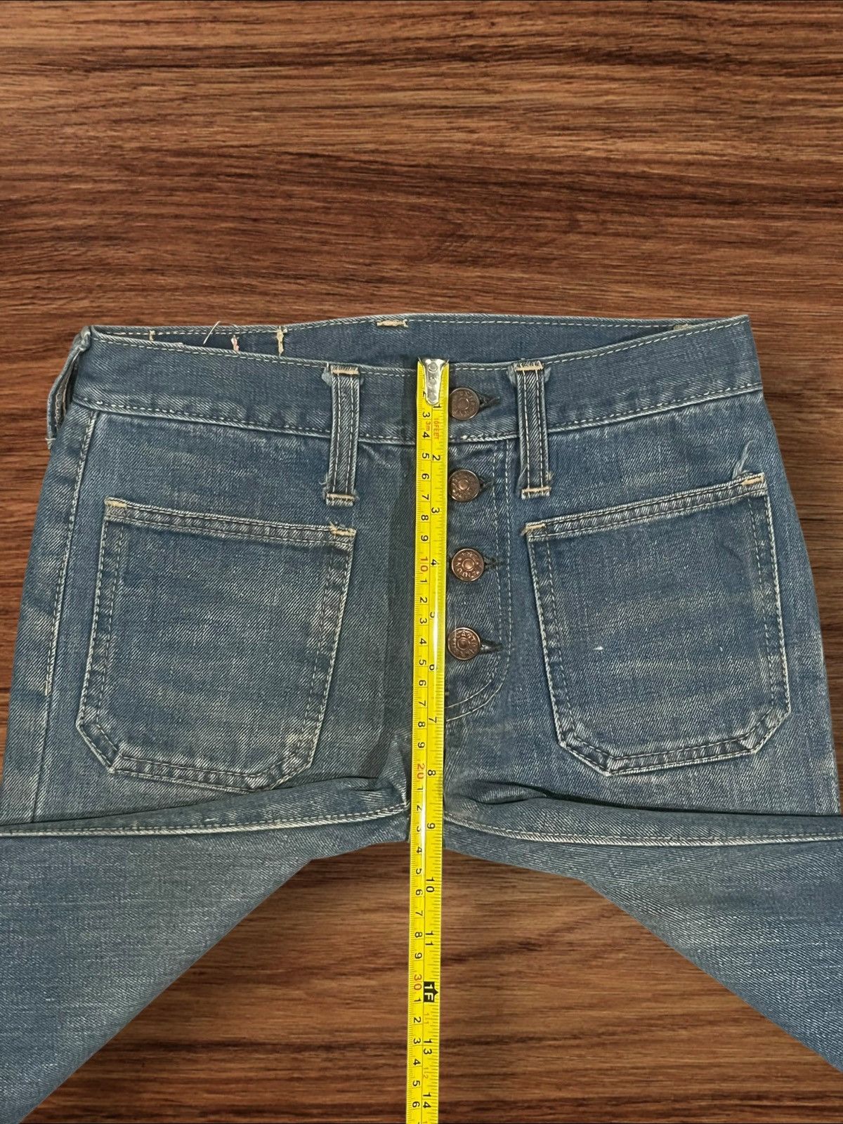 South2 West8 × Vintage Vintage 90s X-West Canton Bell Bottom Button Fly Flare Jeans Size 26" / US 2 / IT 38 - 15 Thumbnail