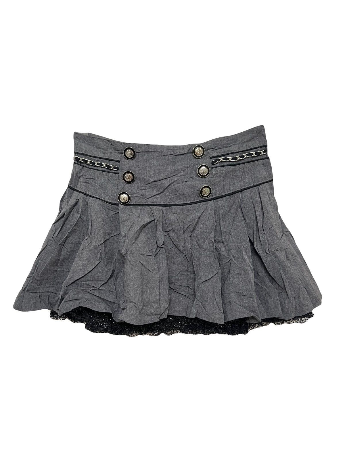 Japanese Brand CECIL McBEE grey pleated skirt 🎀☠️ Size 27" / US 4 / IT 40 - 1 Thumbnail