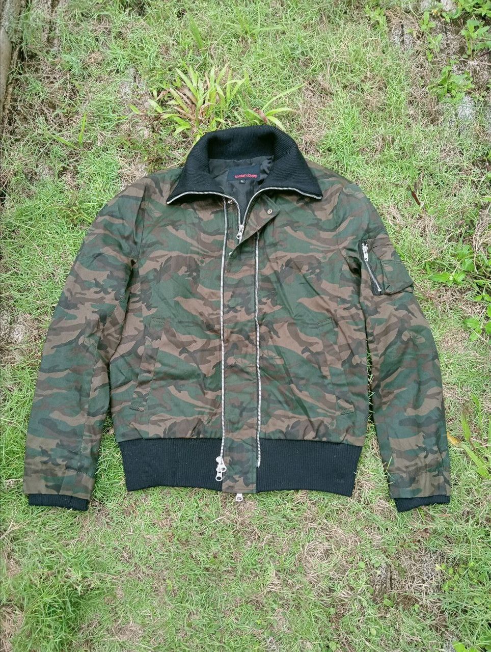 Japanese Brand JAPANESE MODERN LOVERS CAMO BOMBER JACKET Size US L / EU 52-54 / 3 - 1 Thumbnail