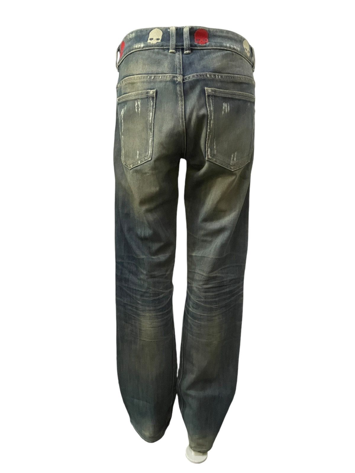 HYDROGEN × Hysteric Glamour × If Six Was Nine Hydrogen Distressed Muddy Dirty Wash Hand Made Denim Pants Size US 32 / EU 48 - 4 Thumbnail