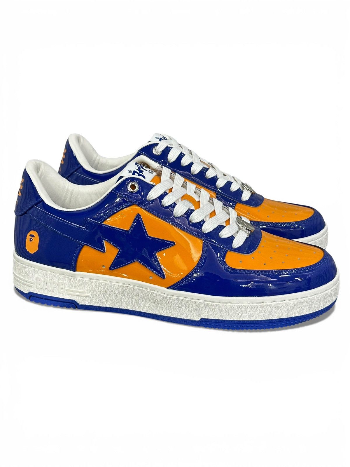 Bape A Bathing Ape Bape Sta Patent Leather Blue Orange Size 12 Size US 12 / EU 45 - 1 Thumbnail