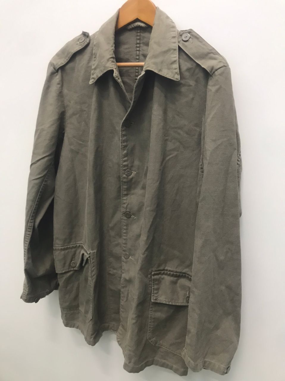 Vintage Vintage 60s 70s Swedish Army Chore Coat Size US L / EU 52-54 / 3 - 8 Thumbnail