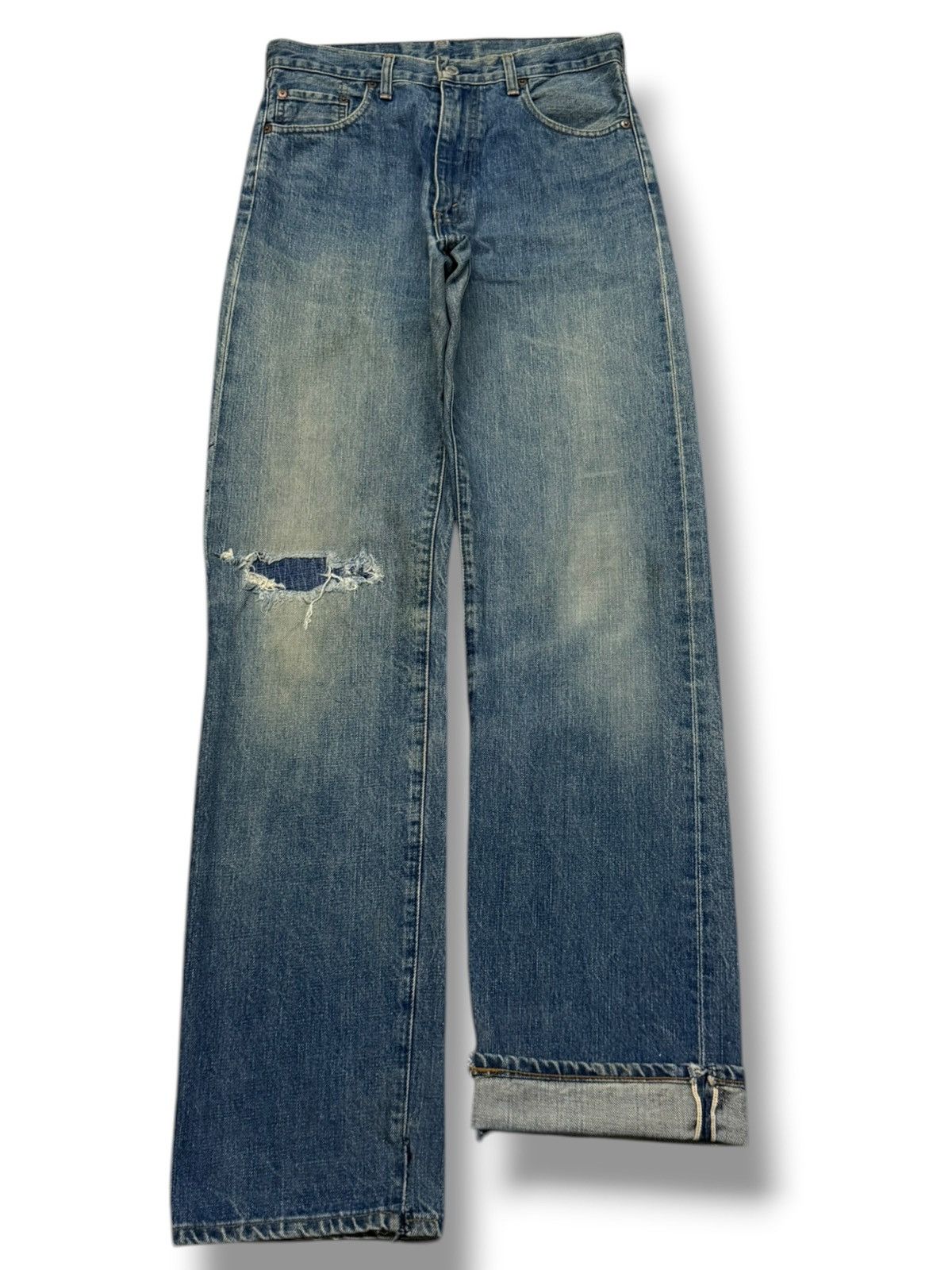 Levi's Vintage Clothing Vintage Levi’s 502 Big E Selvedge Denim Jeans Japan | W30 Size US 30 / EU 46 - 2 Thumbnail