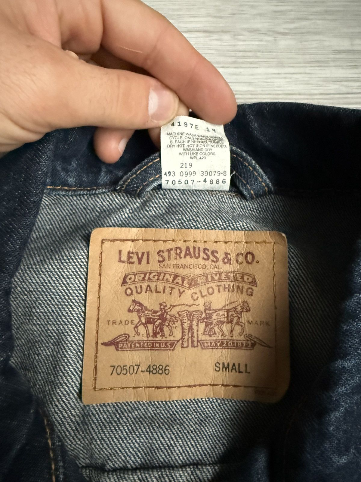 Levi's × Levi's Vintage Clothing × Vintage Vintage 90’s Levi’s Denim jacket Size US M / EU 48-50 / 2 - 4 Thumbnail