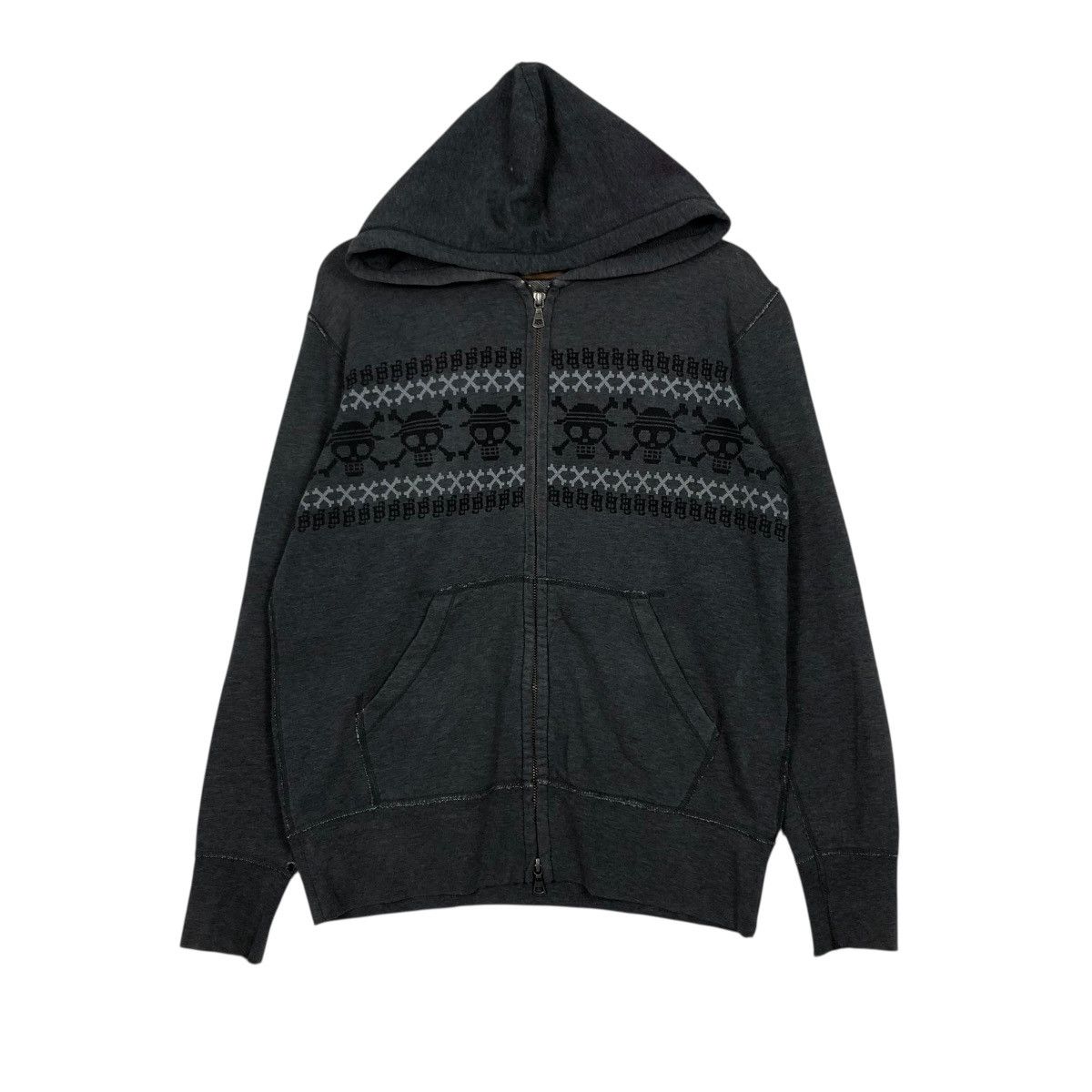 Japanese Brand 🔥VINTAGE ZIPPER HOODIE UNIQLO X ONE PIECE CARTOON Size US M / EU 48-50 / 2 - 3 Thumbnail